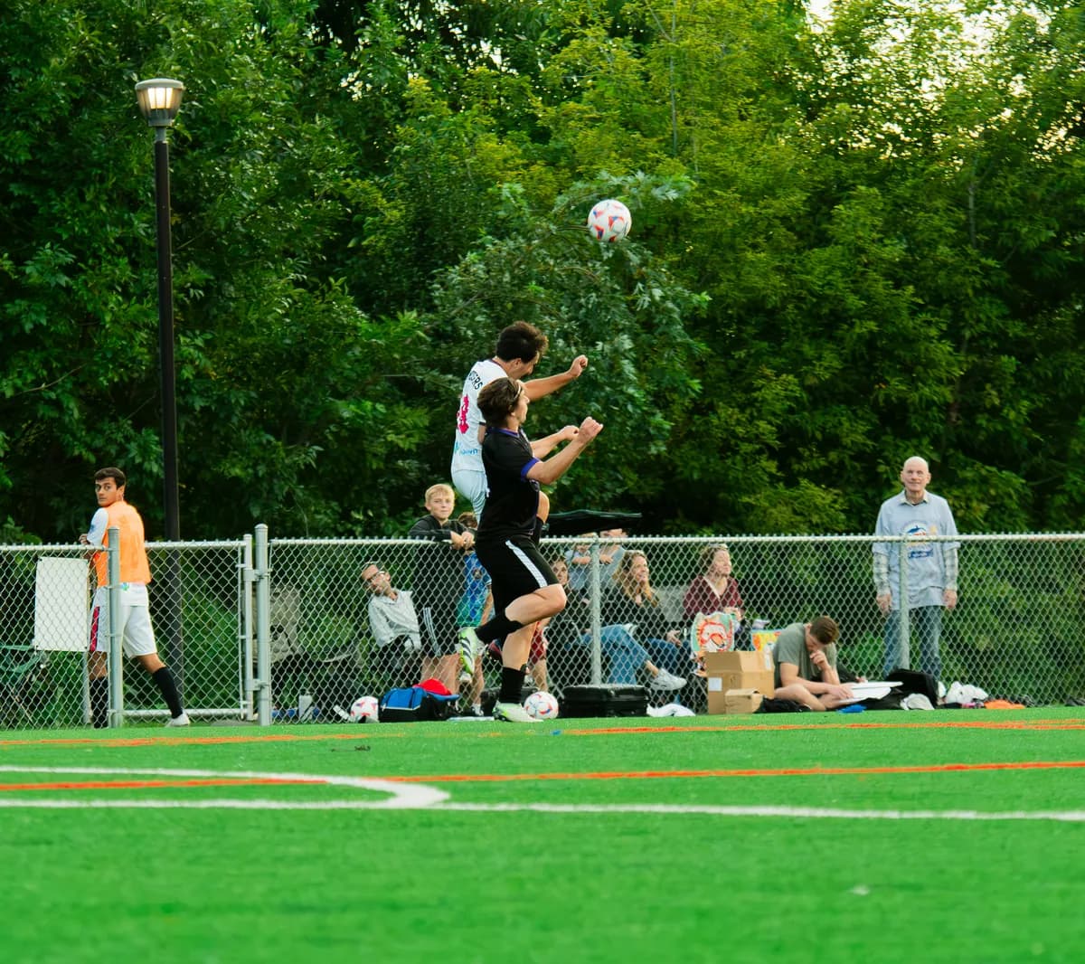 A Wheaton Wanderers FC player celebrating during a match